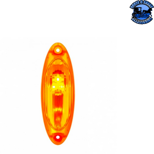 Dark Orange 3 AMBER LED REFLECTOR CAB LIGHT FOR 2008-2017 FREIGHTLINER CASCADIA (Choose Color) cab light Amber