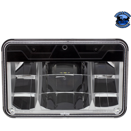Dark Slate Gray ULTRALIT - HIGH POWER LED 4" X 6" HEADLIGHT WITH POLYCARBONATE LENS & HOUSING (Choose High or Low) High Power LED Low