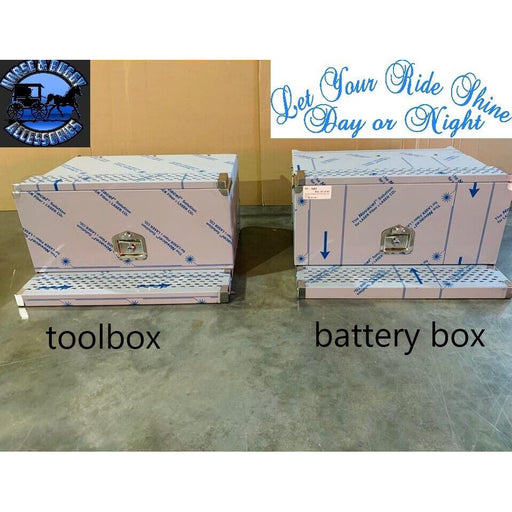 Light Slate Gray Trux 2 Peterbilt 304 stainless toolbox battery step box replacements 359 379 389 PETERBILT