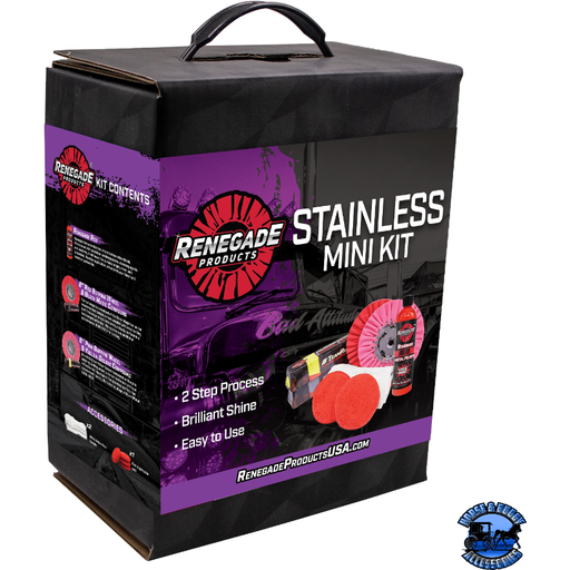 Black Renegade Stainless Mini Kit rp-LFGRPKR-MK-STA Renegade Metal Polishing kits