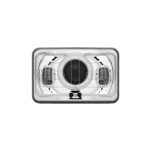 Light Gray TLED-H93 4″ x 6″ Heated LED Projector Headlight with Optional Backlit Auxiliary – High Beam | 2250 Lumens 4"X6" HEADLIGHT