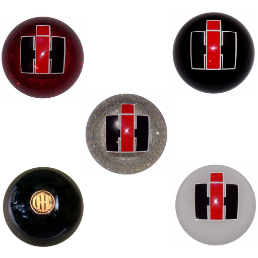 Rosy Brown IH Emblem Brake Knobs (5/8"-11 female threads) brake knob Black,Black with Gold,Clear Glitter,Ivory,Red Glitter,White
