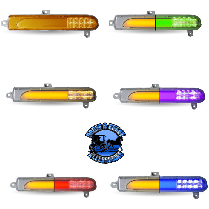 Peterbilt 389 Headlight Turn Signal LED Lights (Choose Color)