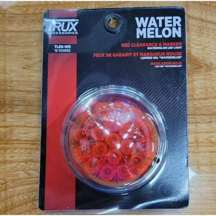 Rosy Brown red w/red lens Watermelon (19 LED) Marker Turn Signal Light universal tled-wr watermelon sealed led