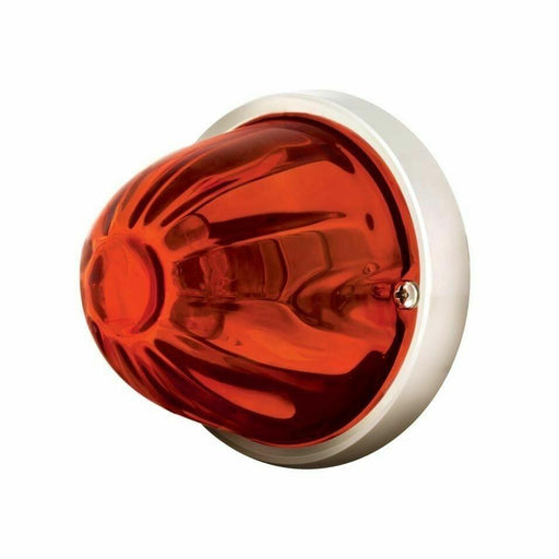 Brown dark amber (1 wire 1156) watermelon glass light kit incandescent old school flush mount 79750 watermelon glass lens