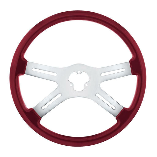 Saddle Brown universal 18" Vibrant Color 4 Spoke truck Steering Wheel Candy Red up-88280 new UNIVERSAL