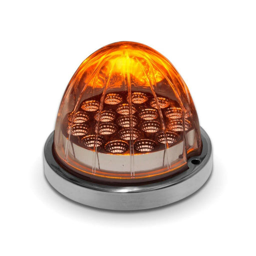 Gray clear Amber lens Watermelon (19 LED) Marker Turn Signal Light universal tled-wca watermelon sealed led