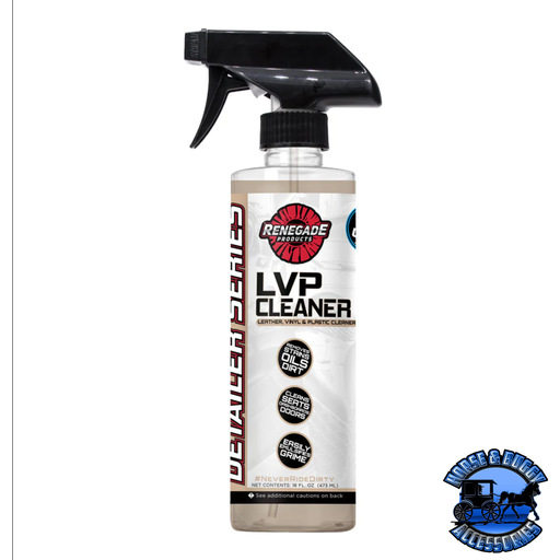 Black Renegade LVP Leather, Vinyl, & Plastic Cleaner Renegade Detailer Series 16 ounce