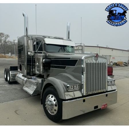 Rollin low Kenworth 10" straight visor fits-aero cab models #2023