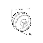 Truck-Lite 10375Y Yellow LED Round Marker/Clearance Light 2.5" 2.5" ROUND Dark Slate Gray