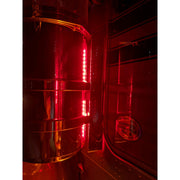 Kenworth Backlit Air Cleaner Light Bar, Rear (15") red clear lights #171249 AIR CLEANER Black