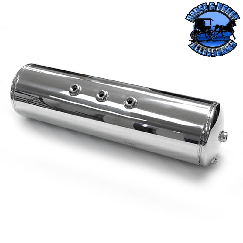 #01-051405 Peterbilt Polished Aluminum (9.5" x 30") Inch Diameter Air Tank AIR TANK Light Slate Gray