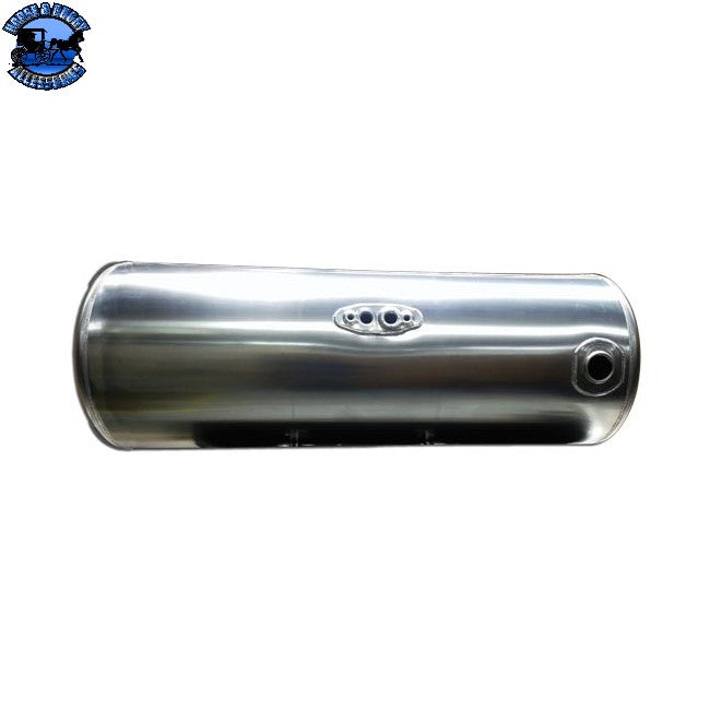 01-060015001 ESTfit Aluminum Fuel Tank 150 Gallon- 26 X 72 Inch- Rear Fill W/ Old Style Manifold For Peterbilt Driver's Side