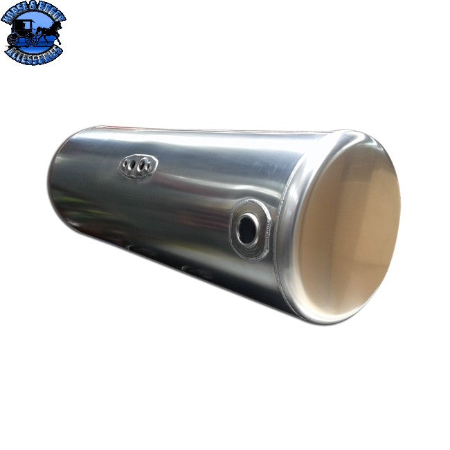01-060015001 ESTfit Aluminum Fuel Tank 150 Gallon- 26 X 72 Inch- Rear Fill W/ Old Style Manifold For Peterbilt Driver's Side