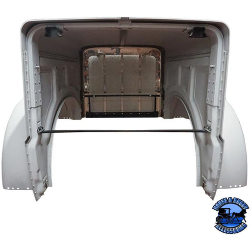 BESTFIT Aluminum Hood W/ Fiberglass Fenders | Stainless Steel Grille Fits Extended Hood Peterbilt 389-Replaces L29-6098-101 PETERBILT Dark Slate Gray