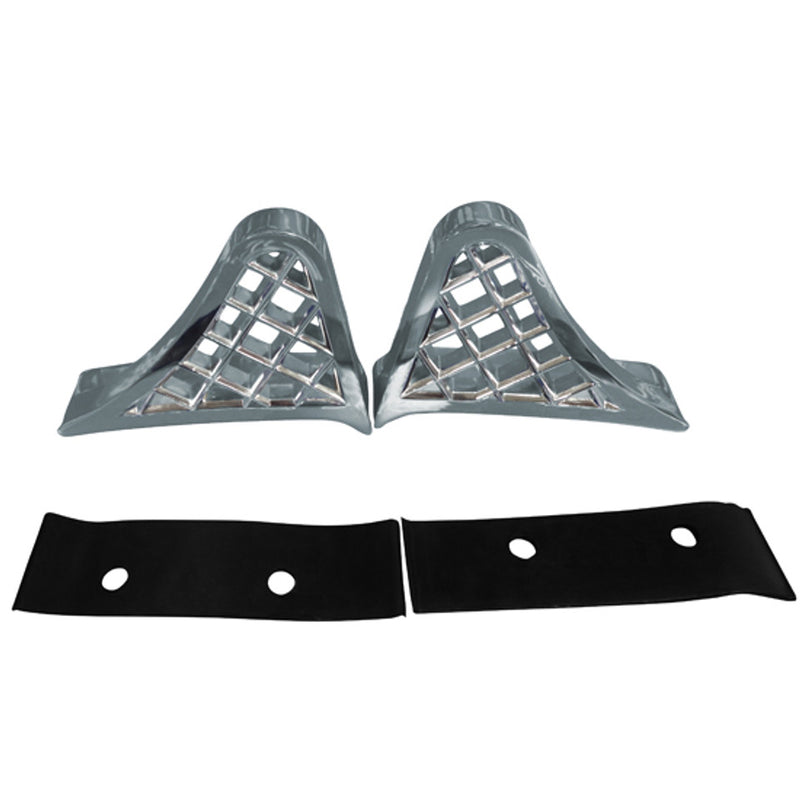 Chrome Aluminum FENDER STEP FOR FOR PETERBILT 379, NO HARDWARE #99950 STEP PLATE Black