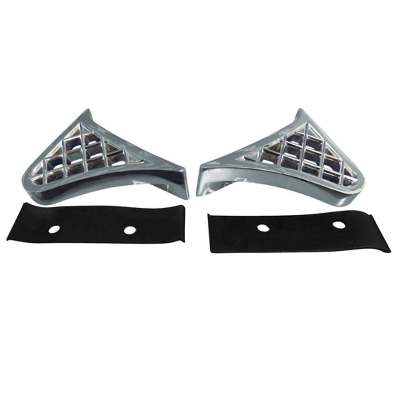 Chrome Aluminum FENDER STEP FOR FOR PETERBILT 379, NO HARDWARE #99950 STEP PLATE Black