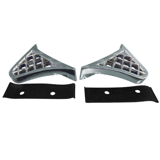 Chrome Aluminum FENDER STEP FOR FOR PETERBILT 379, NO HARDWARE #99950 STEP PLATE Black