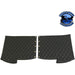 Dark Slate Gray 4s-01-128180505 22 Inch Black Quilted Front Fender Covers For Peterbilt 378, 379 1987-2007