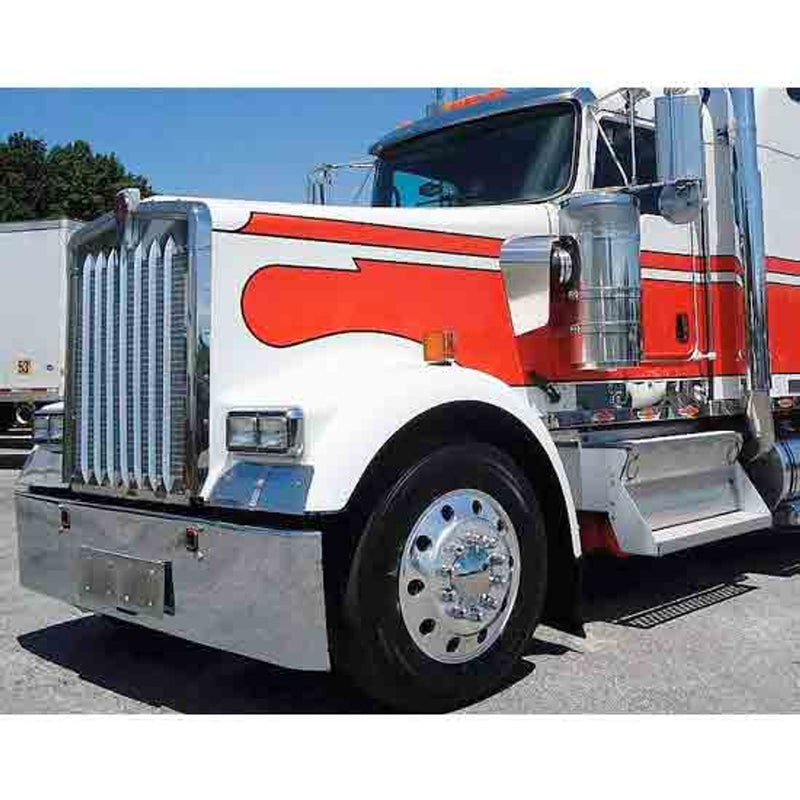Kenworth W900L AeroCab Hood Fiberglass By BESTfit Replaces Metton L29-1003-010002 hood Dark Slate Gray