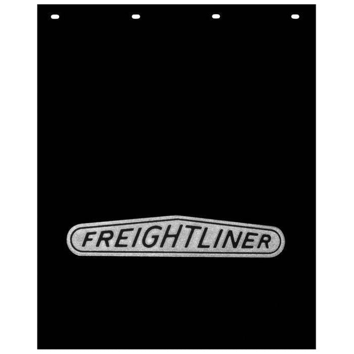 3/8'' FREIGHTLINER  BLACK RUBBER MUDFLAP  (24'' X 30'') CHOOSE COLOR Mud Flap SILVER LOGO (24'' X 30'') Black