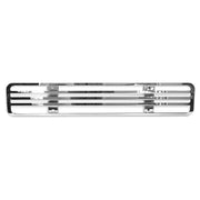 br-f11-004-020 Brunner Stainless Steel Louvered Bumper Grille Insert For Freightliner Coronado & Glider Light Gray