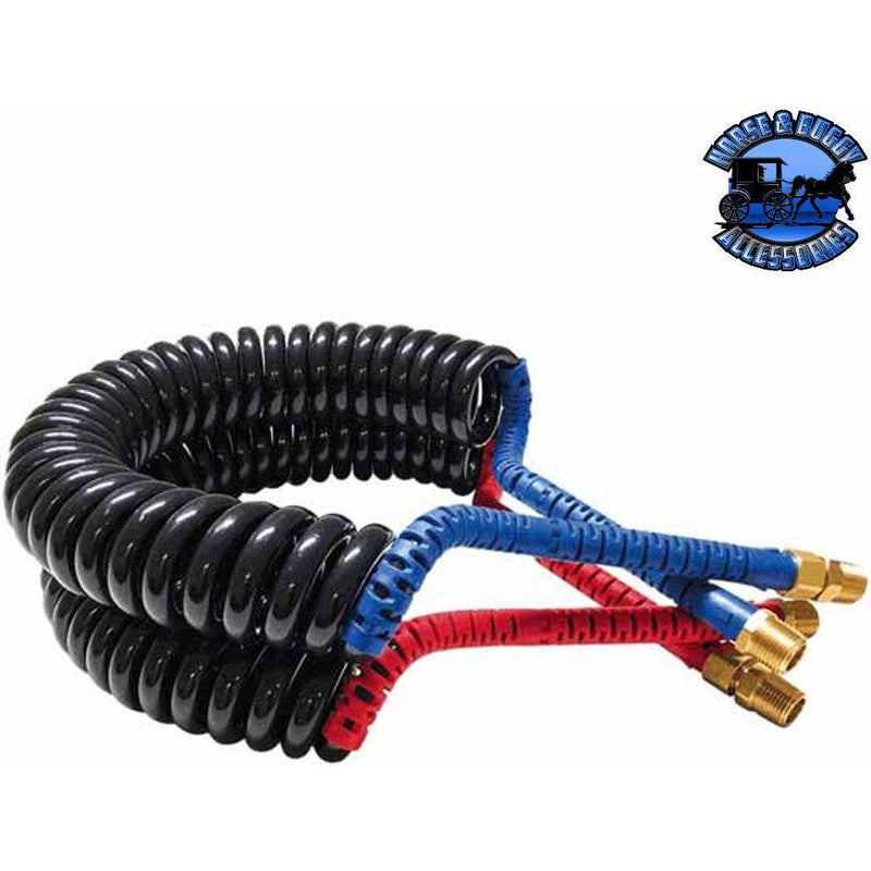 114-454 ReflexAllen (15 ft. long) Compact Air Hose Coil With Color Coded Grips (12" leads) airline Dark Slate Gray