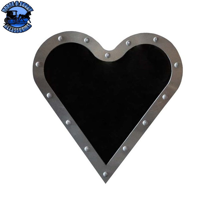 09-1010002  CSM Heart-Shape Tinted Lexan Retro Sleeper Window W/ Aluminum Backer Rings