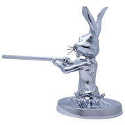 Chrome Die Cast hood ornament, shotgun bunny (universal) motor vehicle parts Dark Gray