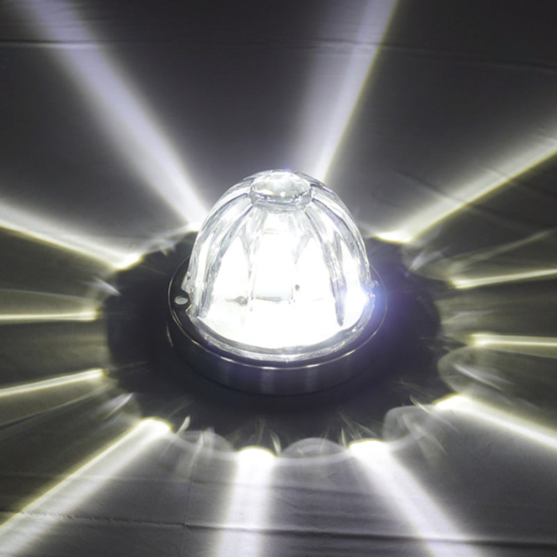 100061CW Legendary Extreme Large Glass Watermelon Cool White-Clear 3 Wire Dual Function W/ Aluminum Bezel LED Light - Each Watermelon Light Dark Slate Gray