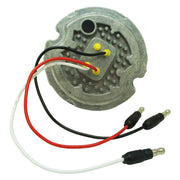 100061CW Legendary Extreme Large Glass Watermelon Cool White-Clear 3 Wire Dual Function W/ Aluminum Bezel LED Light - Each Watermelon Light Dim Gray