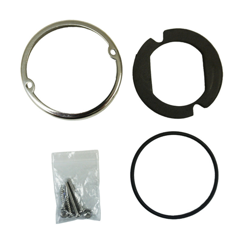 100061CW Legendary Extreme Large Glass Watermelon Cool White-Clear 3 Wire Dual Function W/ Aluminum Bezel LED Light - Each Watermelon Light Dark Slate Gray