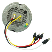 100061CAG Legendary Extreme Large Glass Watermelon Amber To Green - Clear 3 Wire Dual Function W/ Aluminum Bezel LED Light - Each Watermelon Light Light Slate Gray