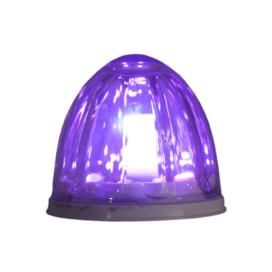 LEGENDARY 2 INCH WATERMELON LIGHT GLASS LENS TWO COLORS CLEAR LENS WITH  LED 4 WIRE PC BASE GROMMETT MOUNT NOT INCLUDED