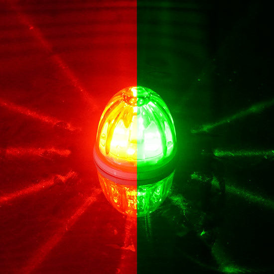 LEGENDARY 2 INCH WATERMELON LIGHT GLASS LENS TWO COLORS CLEAR LENS WITH  LED 4 WIRE PC BASE GROMMETT MOUNT NOT INCLUDED