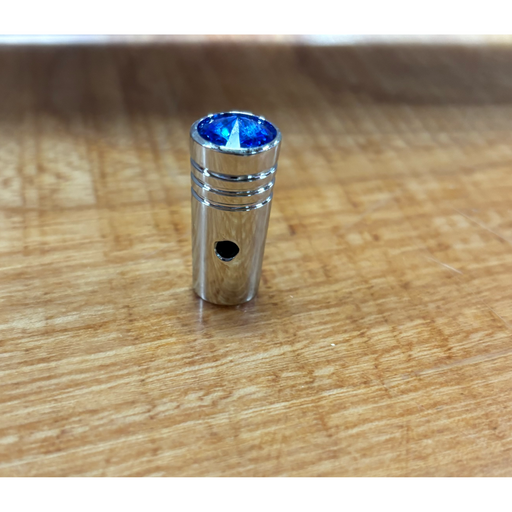 95071 1" CR. ALUM. SWITCH EXTENSION W/BLUE CRYSTAL FOR PETERBILT TOGGLE SWITCH Rosy Brown
