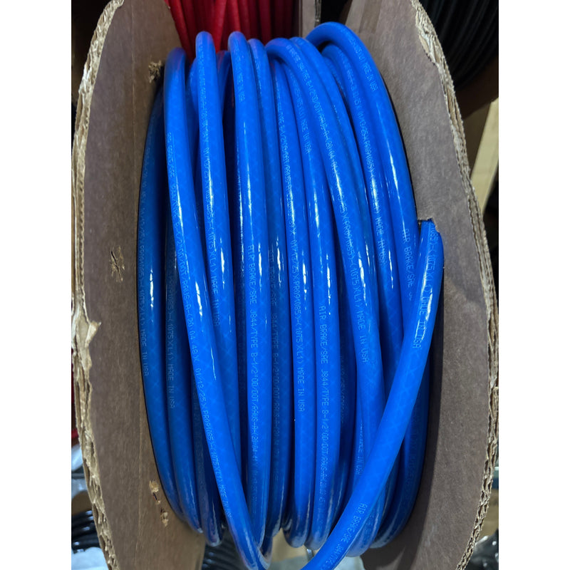 225-7034 SAE J844 Tubing | 1/2" OD, Blue, Corrugated Reel (Sold by Foot) Dark Slate Gray