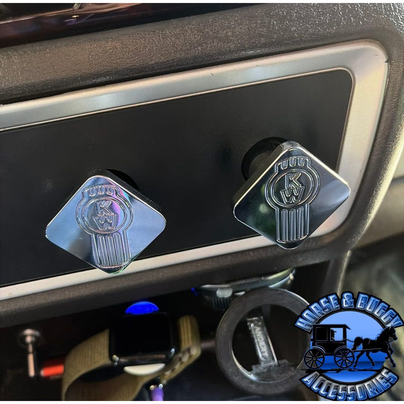 CK-KW1-S KENWORTH LOGO SQUARE KNOB (Sold by Each)