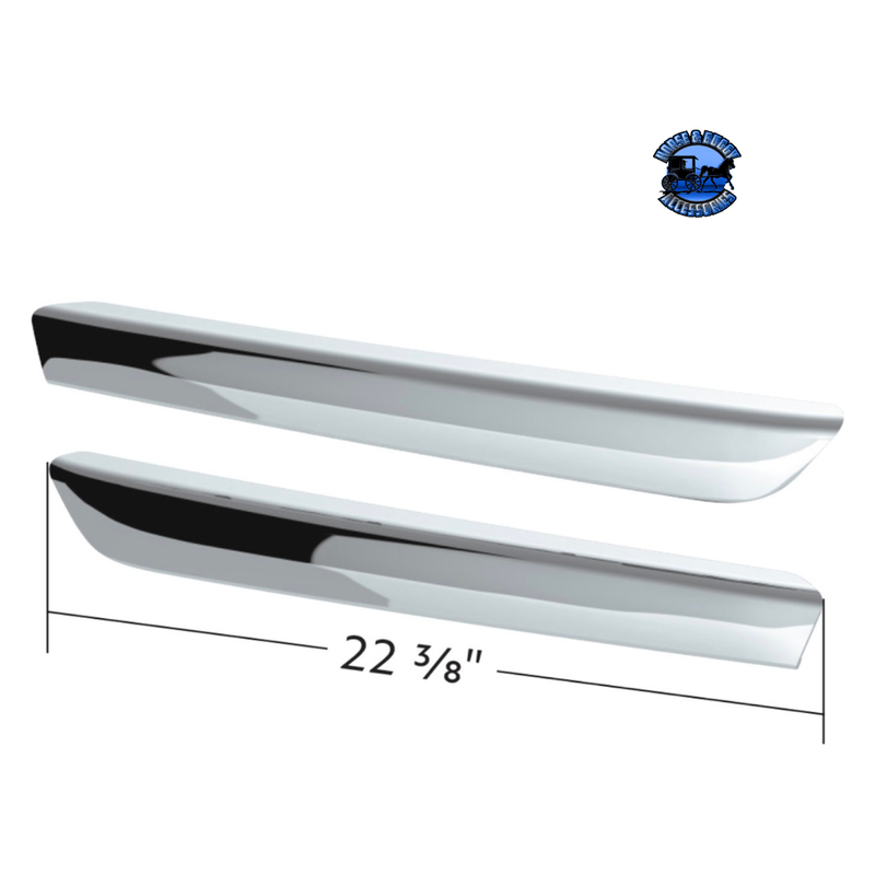 CHROME PLASTIC DOOR GRAB HANDLE COVERS FOR 2018-2023 FREIGHTLINER CASCADIA (PAIR) #42448 DOOR HANDLE Light Gray