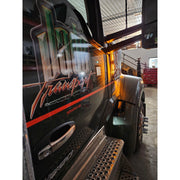 Kenworth W990 Intake Brackets (no lights included) sold separate sp-172513 air cleaner Dark Slate Gray