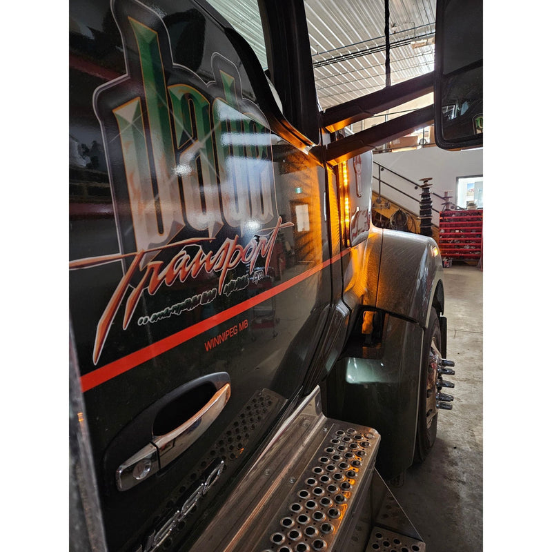 Kenworth W990 Intake Brackets (no lights included) sold separate sp-172513 air cleaner Dark Slate Gray