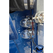SS-1726 FRONT KENWORTH Radius Style Bracket (2) Watermelon Light Holes (SOLD IN PAIRS) AIR CLEANER Dark Slate Gray