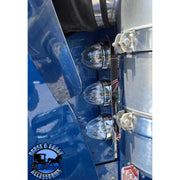 JML Kustoms 15" FRONT KENWORTH AIR CLEANER BRACKET, RADUIS STYLE (SOLD IN PAIRS) #1720 (does not include lights) watermelon Dark Slate Blue