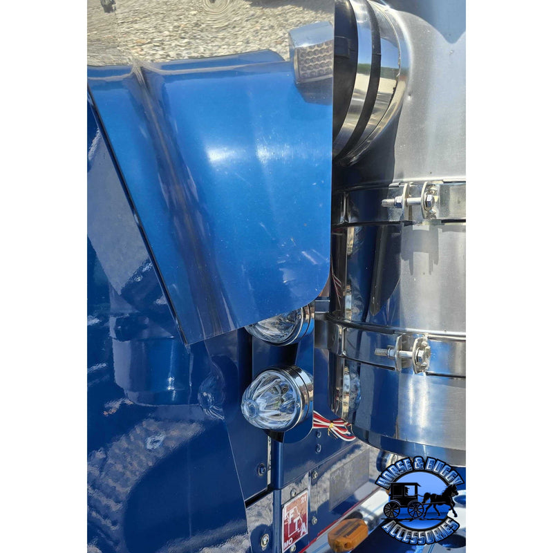 JML Kustoms 15" FRONT KENWORTH AIR CLEANER BRACKET, RADUIS STYLE (SOLD IN PAIRS) #1720 (does not include lights) watermelon Dark Slate Blue