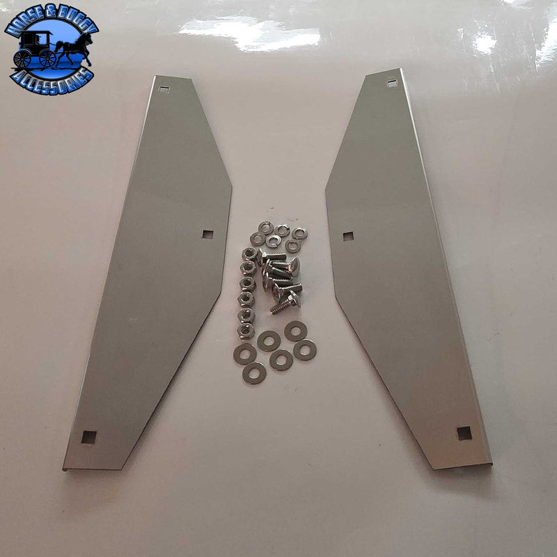 14" stainless steel mudflap weights weights w/hardware universal (SOLD IN PAIRS) #SS-1414