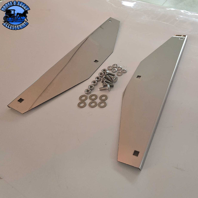 14" stainless steel mudflap weights weights w/hardware universal (SOLD IN PAIRS) #SS-1414