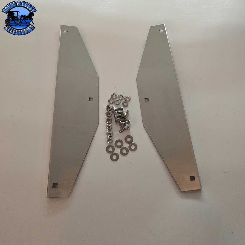 14" stainless steel mudflap weights weights w/hardware universal (SOLD IN PAIRS) #SS-1414