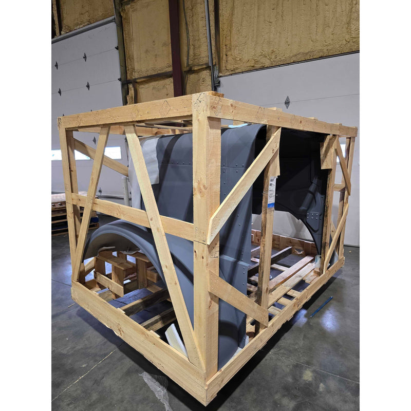 TPHD Small But Mighty Aluminum Hood With SS Extended Grille & Surround For Peterbilt 379 119 BBC Short Hybrid #01-125901