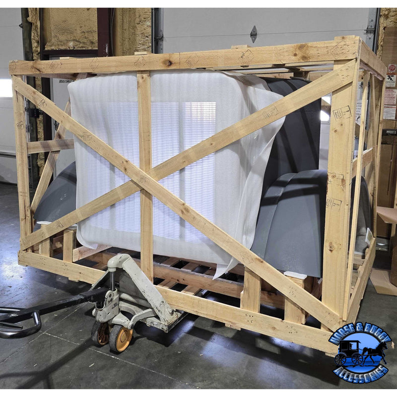 TPHD Small But Mighty Aluminum Hood With SS Extended Grille & Surround For Peterbilt 379 119 BBC Short Hybrid #01-125901