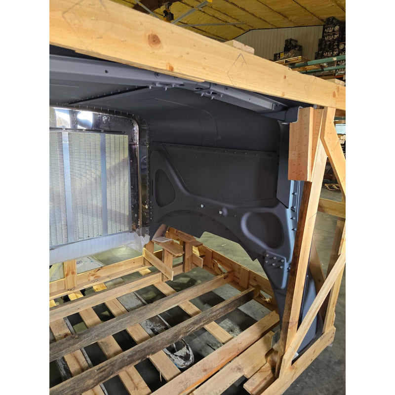 TPHD Small But Mighty Aluminum Hood With SS Extended Grille & Surround For Peterbilt 379 119 BBC Short Hybrid #01-125901